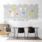 High quality low cost mirror sheet wall felt sticker