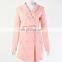 Fashion Women's Clothing Crop Button 2 Piece Suit Skirts Set