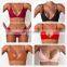 2PCS Summer Lace-Up Sexy Neon Bikini Set Solid Push Up Micro Swimsuit High Waist G String Swimsuit Women Beach Mermaid