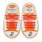 12PCs/ Pack New Unisex Kids Athletic Running No Tie Shoelaces Elastic Silicone Shoe Lace All Sneakers Fit Strap 13 Colors