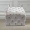 Household modern living room velvet storage bench ottoman seat footstool for bedroom home bench stool with storage
