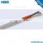 Steel braided SiHF/GLS Flexible cable 5x1mm2 class 5 tinned copper conductor Silicone rubber glass fiber grid cable price