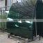 Clear super thin sheet low prices curved building office glass tempered with CE certificate