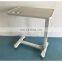 Good Quality Adjustable Height Hospital Overbed Table With Wheel