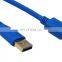 Superspeed USB 3.0 Type A Male to Micro B Male 24/28AWG Cable (10 Feet, Blue)