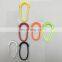 Popular design string cord colorful bag zip slider pvc silicone rubber zipper puller