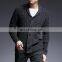 Cross-border casual fall/winter men's sweater Men's new knitted cardigan men's thickened v-neck button sweater coat