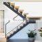 CBMMART Indoor custom mono stringer u shaped wood staircase