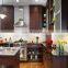 Melamine pre manufactured simple kitchen cabinet design sample