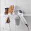 New Arrival Popular No Drill Wall Mounted Hair Dryer Holder Bathroom Plastic Storage Rack