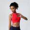 High Quality Sexy Yoga Top Wide Waistband Women Sports Bra Twist Sports Wear Push Up Racer Back Solid High Support Sports Bra