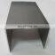 Hot selling aluminum u channel shaped brass extrusion glass shower profiles