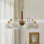 Glass Pendant Light Simple Decor Glass Ball Hanging Lamp For Bedroom Living Room Nordic Solid Wood Chandelier