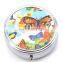 Non Toxic Round Shape Divided Travel Friendly Personalised Pill Dispenser Box