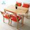 High Feedback Safe Use Easy Cleaning Curved Solid Wood Elderly Back Dining Chairs With Armrest And  Leather Upholstered Seat