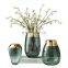 Hot Sales Cheap Morden Nordic Gold Plated Sitting Room Decoration Hydroponic Plants Pot Glass Vase