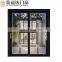 Aluminium alloy sliding glass balcony sliding door black French style aluminum sliding glass door