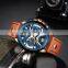 NIBOSIop Brand Man Watches With Chronograph Sport Waterproof Clock Military Luxury Men's Watch Analog Quartz