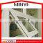 wood frame glass top hung window/double tempered glass awning window