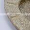 Polyresin glitter zinc alloy hinge Round Toilet Seat  polyresin toilet seat  Toilet  glittery