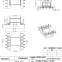 EFD25 SMD transformer bobbins  (5+5P),EFD25 transformer Accessories，PM9630 material with good high temperature resistance.