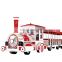 58 seats diesel type trackless train park tourist train without rail