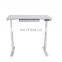 Rectangular White 1 Drawer Standing Desk with Adjustable Height Feature