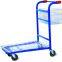 Heavy Duty  Cargo Warehouse Trolley 4 Swivel flat casters with Platfrom and foldable baskets 02