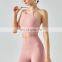 Women Sling Yoga Backless Bras Four-Way Stretch Sports Custom Logo Soft Tank Tops  81nylon 19spandex