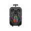 Party Dj Stage Led RGB Light Loud Outdoor Wireless Hifi Super Bass Multi-function Karaoke Trolley Speaker