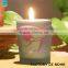 pouplar clear blue pearl glass candle containers for candle making wholesale christmas decorations