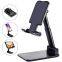 Small Gift Desk Foldable Plastic Mobile Phone Holder Stand Portable Hard Plastic Manufacture Cellphone Holder for Desk Desktop