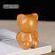 Woodcarving Wishing Bear Desktop Ornament