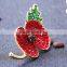 New design zinc alloy opium poppy flower pin badge brooch