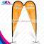 cheap free design 110g knit polyester teardroop fly flag manufacture