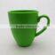 Cheap and nice melamine 3.25" green round mini mug with handles