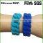 USA hot sale silicone bracelet for women and mans gifts with metal charm