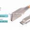 zinc flat cable with 8 colors micro usb cable