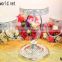 Charming design mirror glass, crystal & metal meterial wedding cake stand for wedding & party decoration(MH-2019)