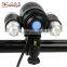 Goread T08 bike light head ligt ( 2 in 1) rechargeable 18650 3 pcs led bike head light
