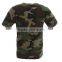 100% cotton Woodland military camouflage t shirts