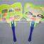 round shape PP plastic Chinese hand fan hand fan wedding souvenir hand fan