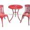 HL-3S-13016 Hot sale patio cast aluminum furniture 3pcs bistro set garden set for sale