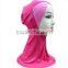 Color splice cotton Muslim headscarf , easy and fashion
