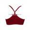 seamless yoga sports women sexy nude bra custom