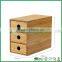 FB8-2055 3 layer mini bamboo drawer cabinet customized size