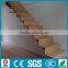 modern interior closed riser straight steel wood staircase
