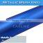 CARLIKE Chrome Dark Blue Metallic Brushed Car Wraps Sticker For Design
