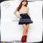 Women's Stretch High Waist Skirt Plain Skater Flared Pleated Sexy Mini Skirt