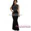 Green Crisscross Back Tie pregnant Maxi Party silk gown evening dress